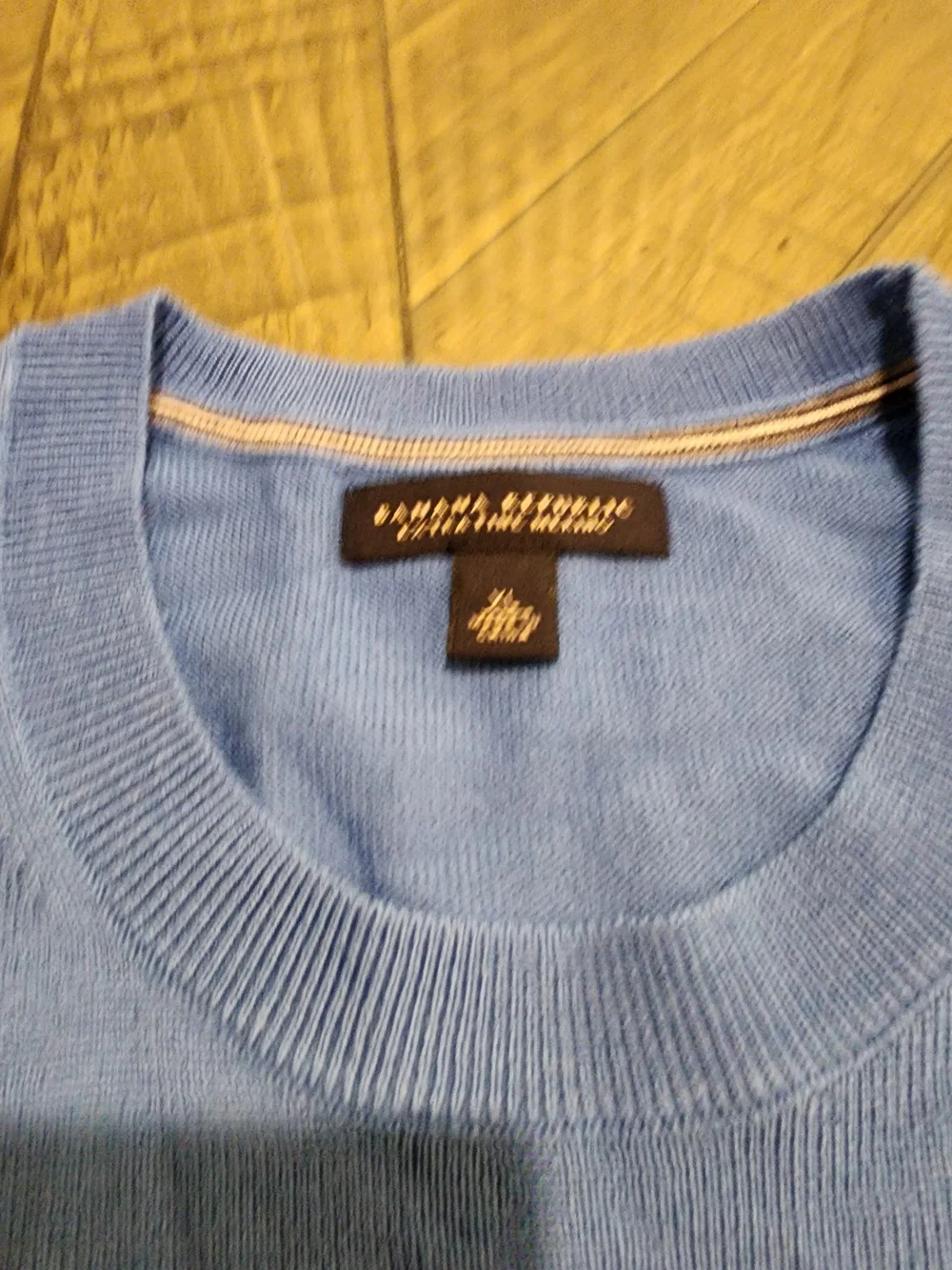 Banana Republic Men’s Extra Fine Merino Crewneck Sweater in Light Blue